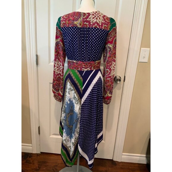 Moulinette Soeurs Multicolor Multi-patterned Asymmetrical Dress Size 2 (US) - Picture 6 of 8